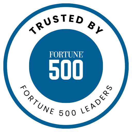 trust badge - Trusted by Fortune 500 Leaders