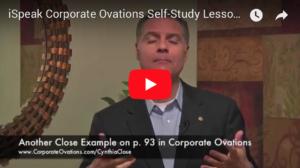 Kevin Karschnik Corporate Ovations Self Study - iSpeak MAS close method